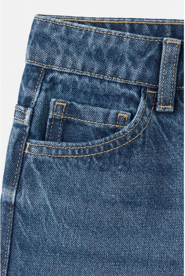 Mango Kids straight leg jeans middelblauw - Foto 3