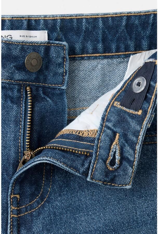 Mango Kids straight leg jeans middelblauw - Foto 2