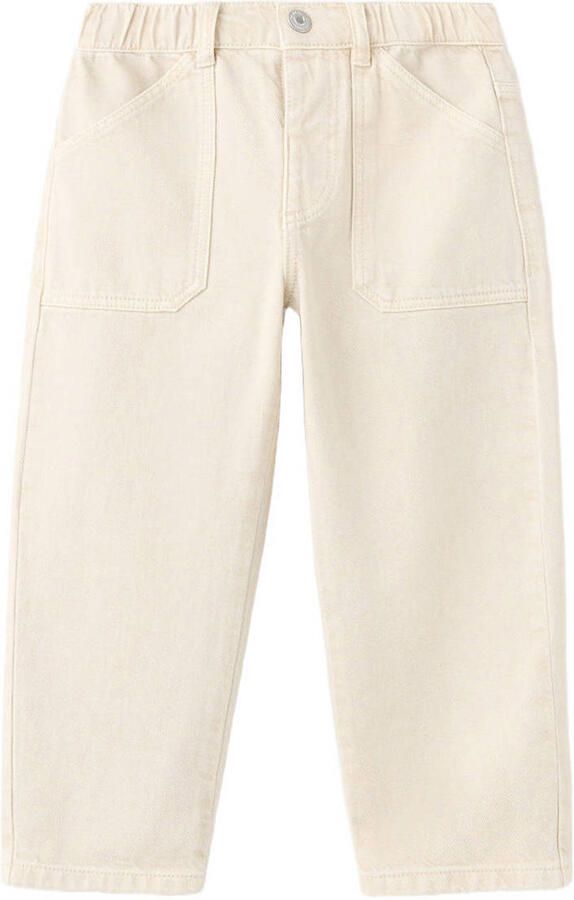 Mango Kids straight leg jeans zand