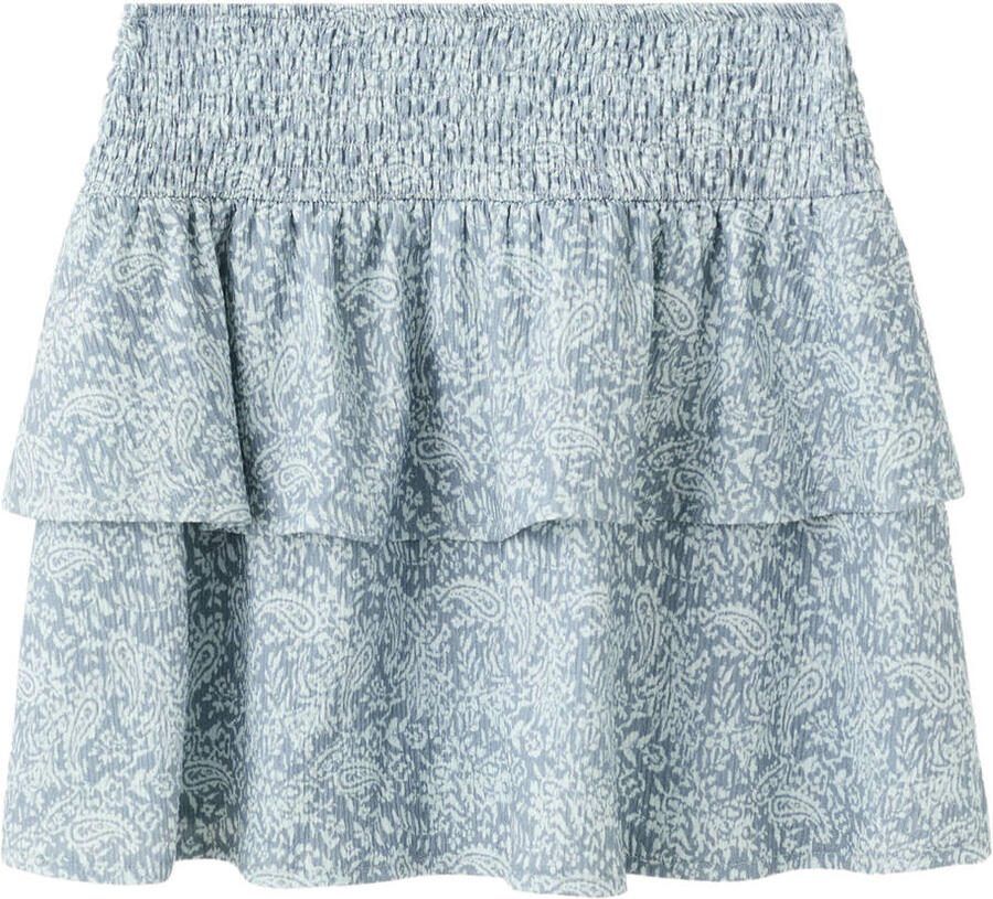 Mango Kids strokenrok lichtblauw