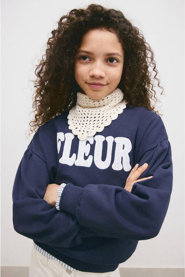 Mango Kids sweater donkerblauw