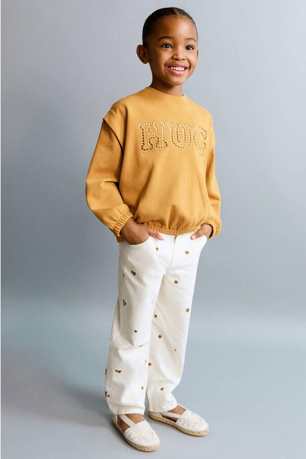 Mango Kids sweater geel