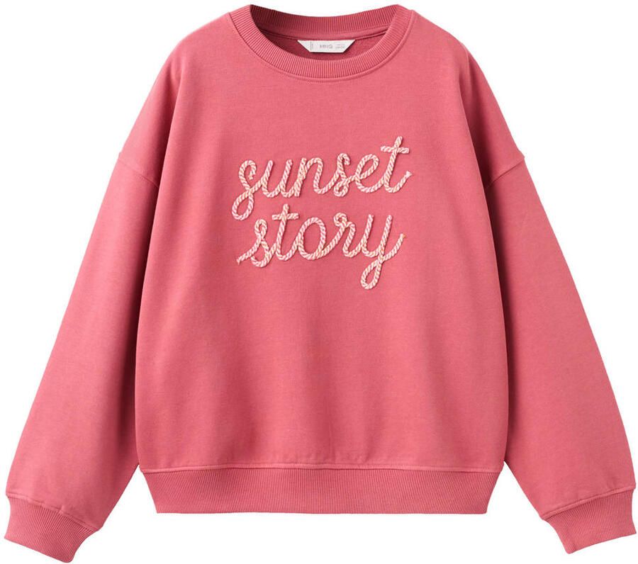 Mango Kids sweater koraalrood