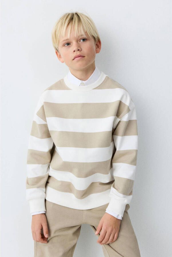Mango Kids sweater lichtbruin