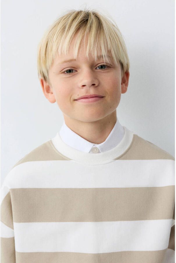Mango Kids sweater lichtbruin - Foto 2