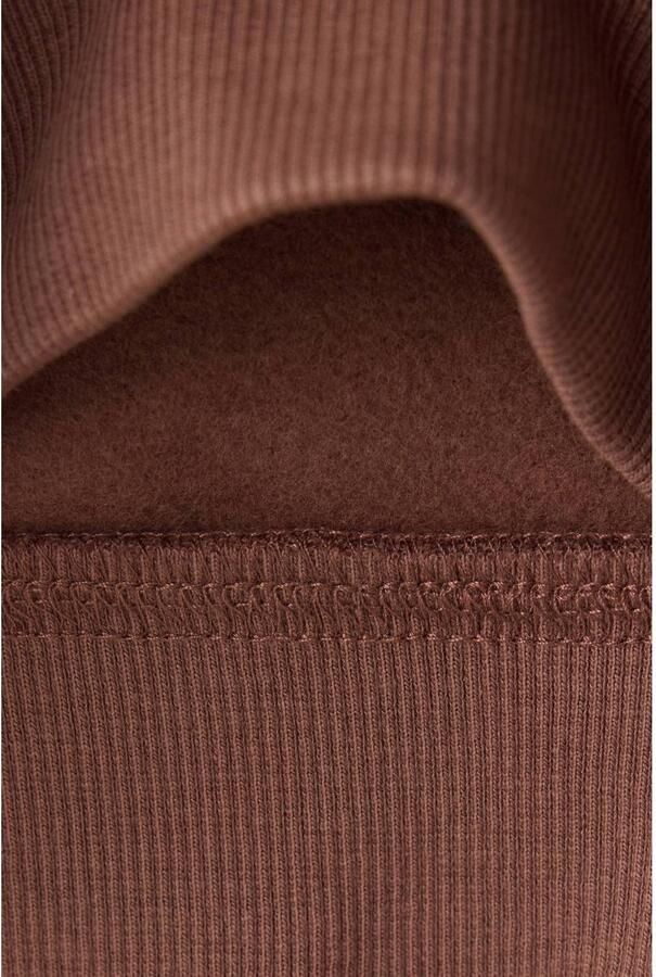 Mango Kids sweater met backprint donkerbruin - Foto 3