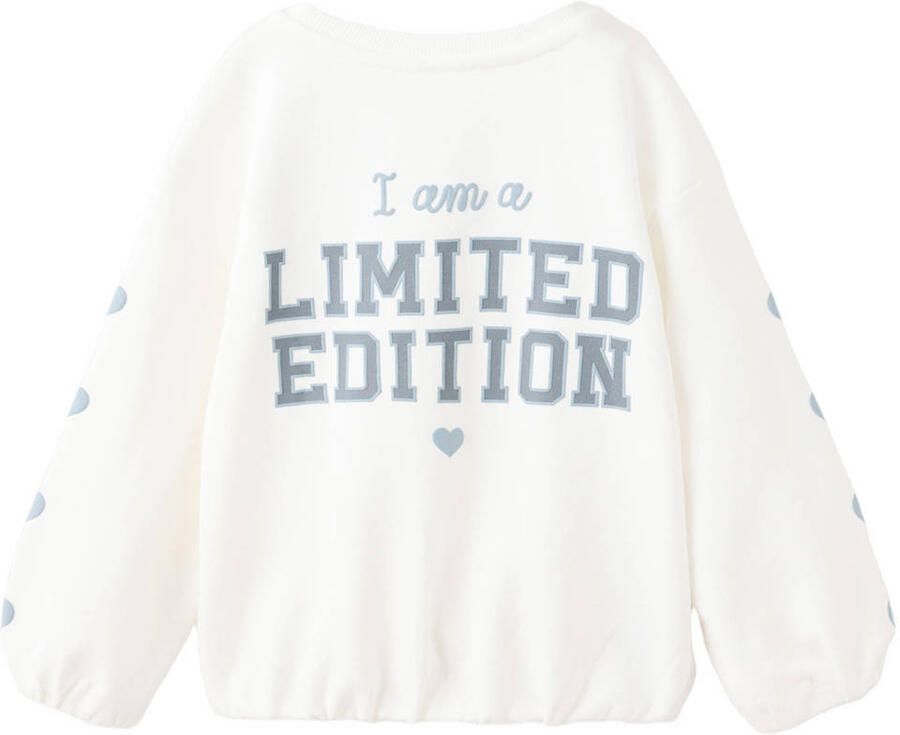 Mango Kids sweater met backprint wit - Foto 2