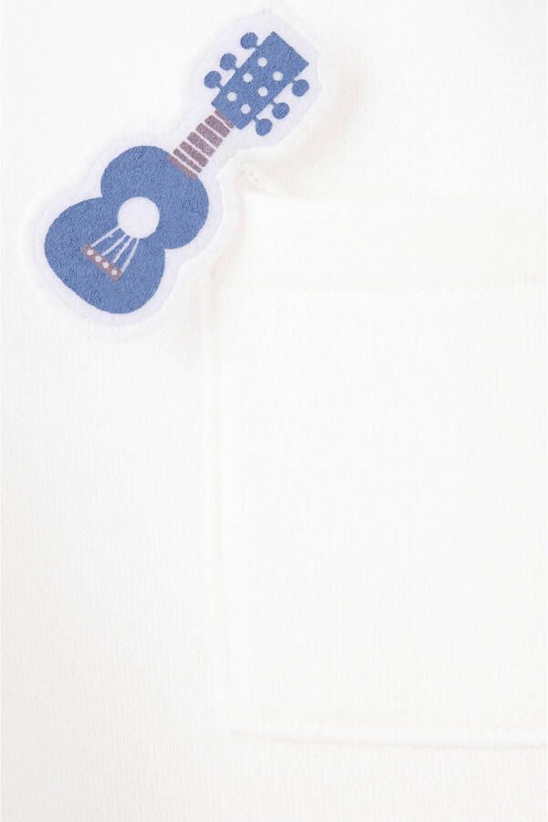 Mango Kids sweater met backprint wit - Foto 3