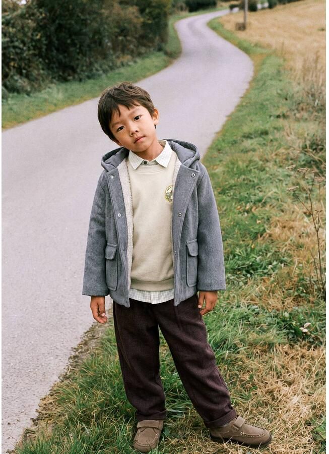 Mango Kids sweater met print beige Printopdruk - Foto 2