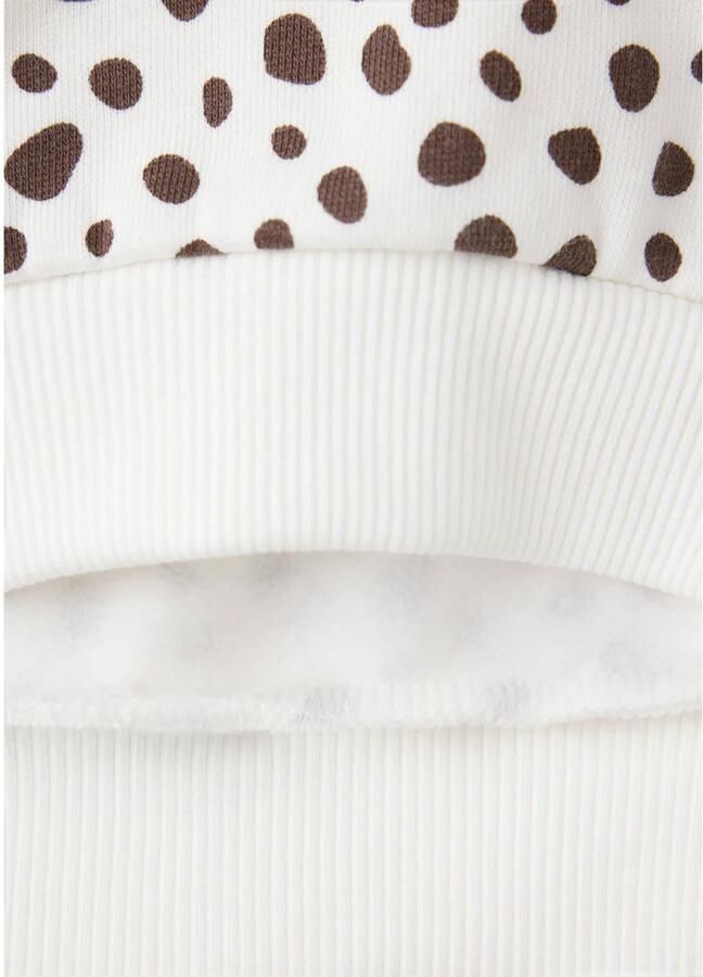 Mango Kids sweater met print beige bruin - Foto 3