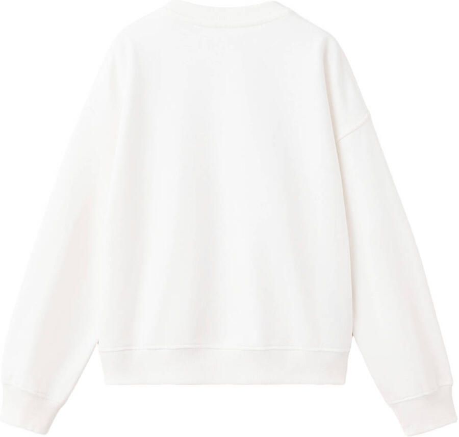 Mango Kids sweater met print naturel wit - Foto 2
