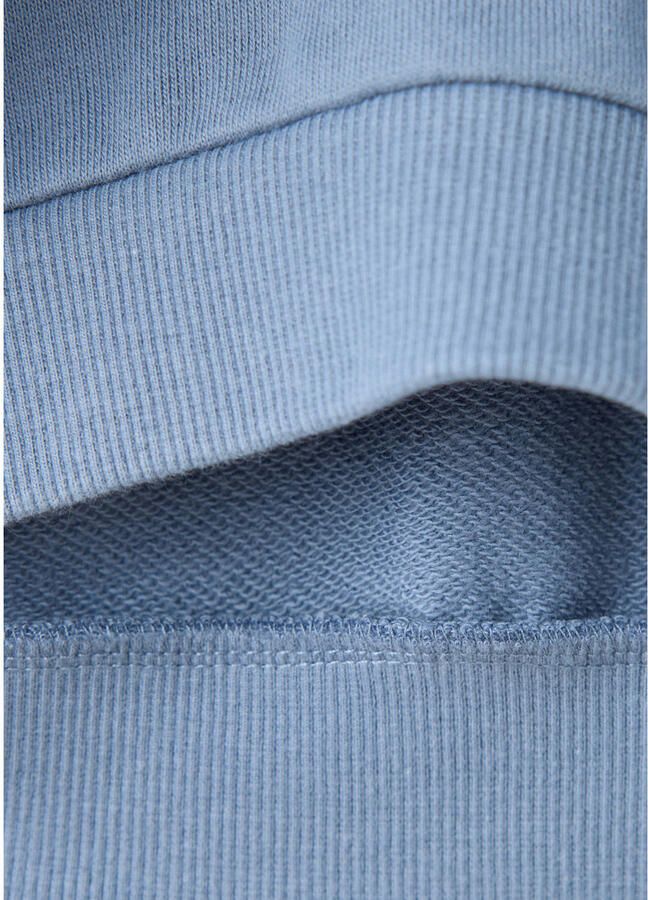 Mango Kids sweater met tekst blauw - Foto 3