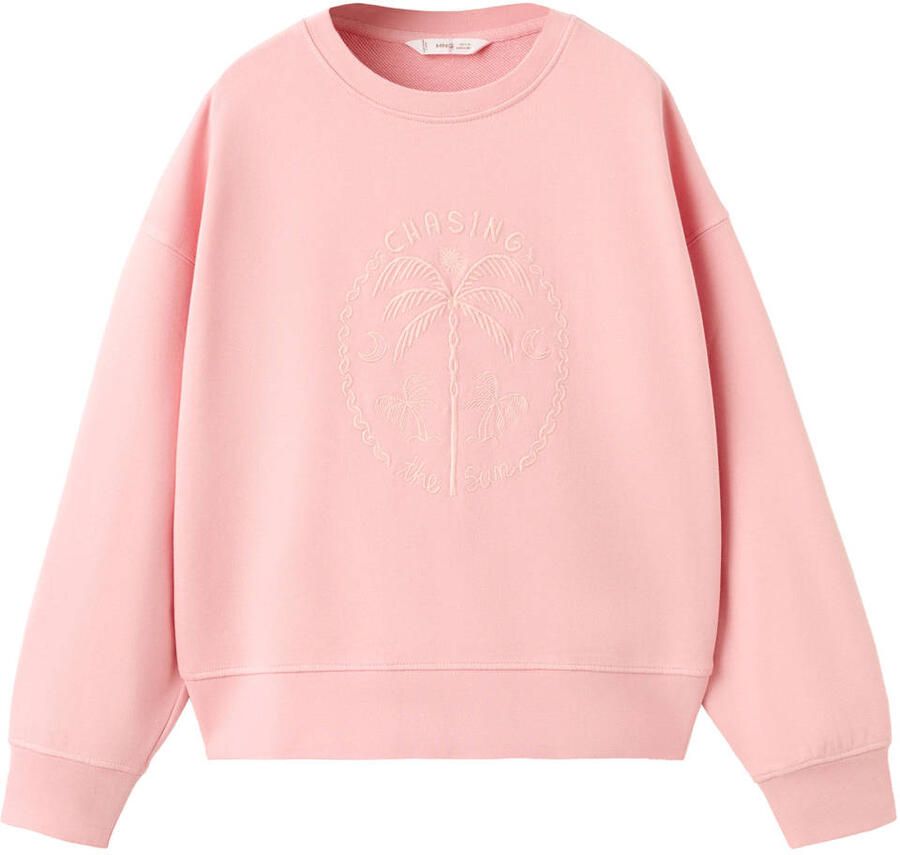 Mango Kids sweater roze