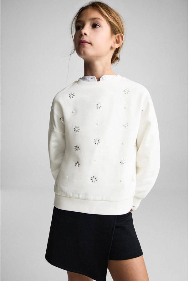 Mango Kids sweater wit - Foto 3