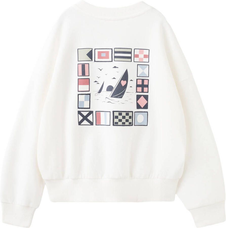 Mango Kids sweater wit - Foto 2