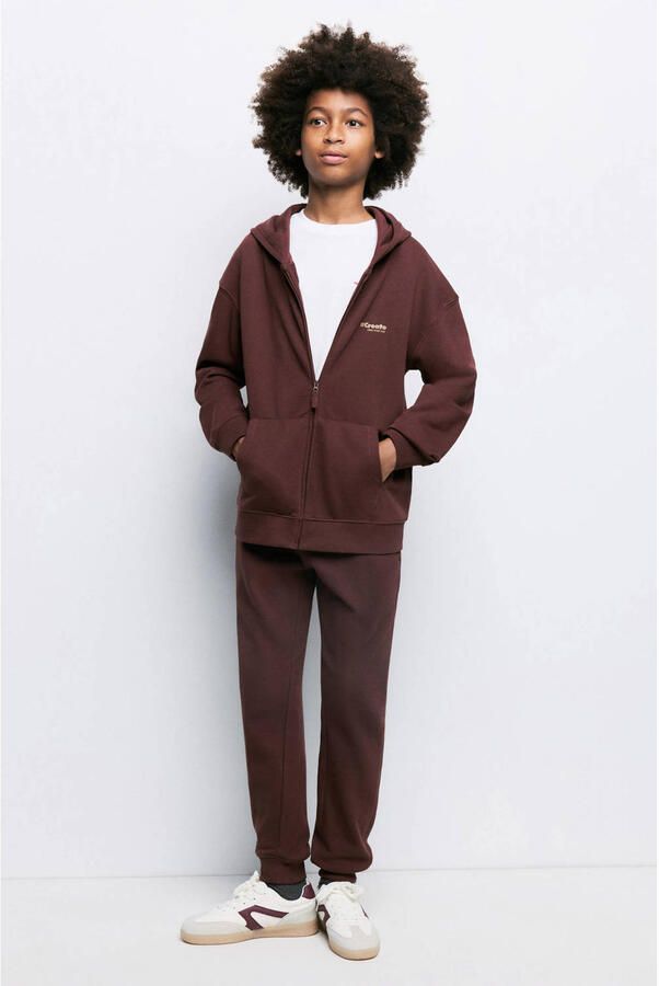 Mango Kids sweatvest bruin - Foto 2