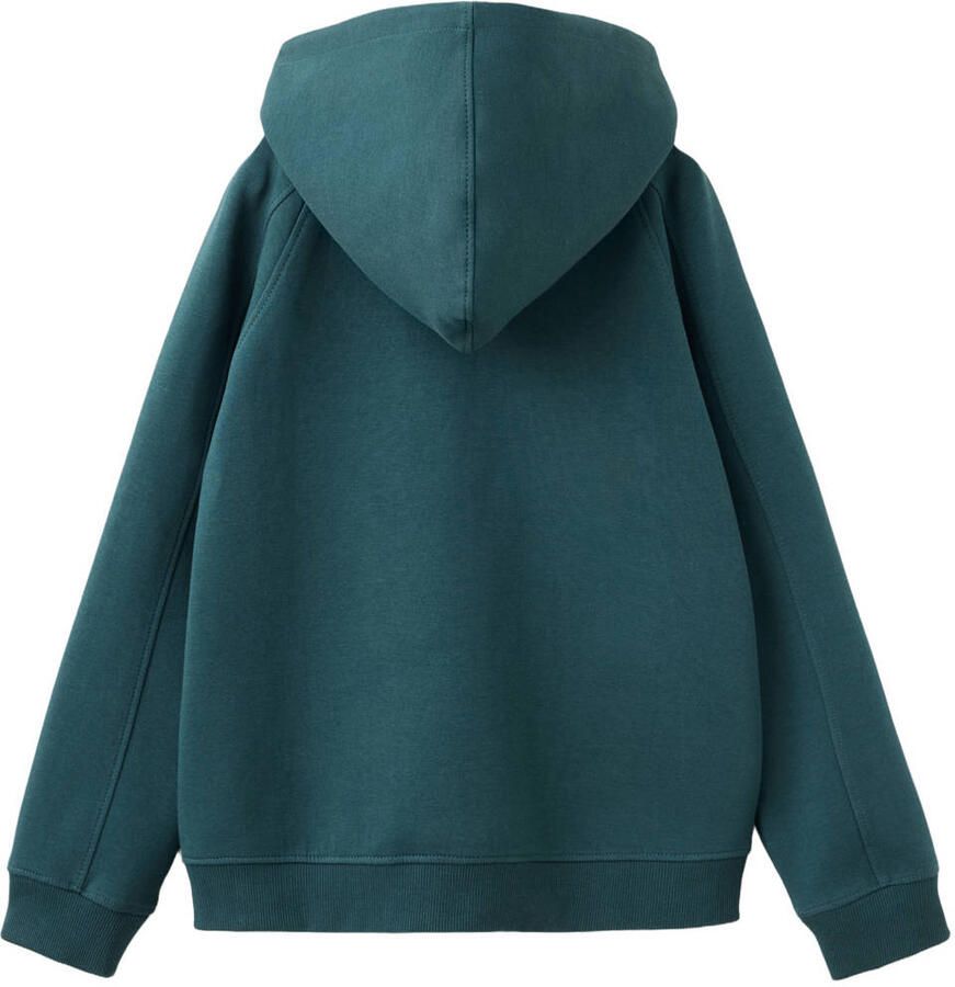 Mango Kids sweatvest groen - Foto 2