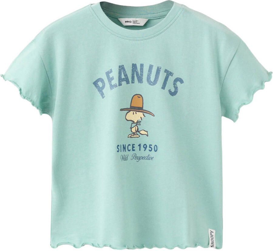 Mango Kids T-shirt lichtblauw