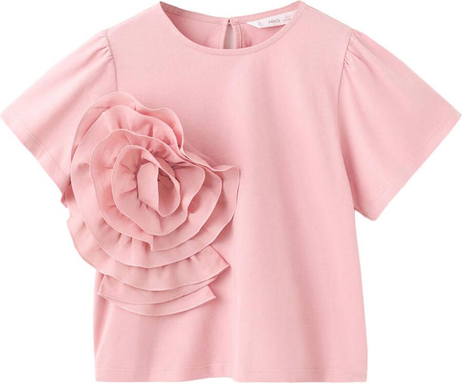 Mango Kids T-shirt roze