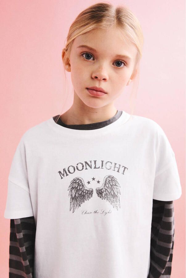 Mango Kids T-shirt wit