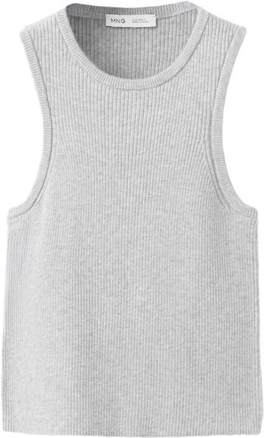 Mango Kids tanktop lichtgrijs