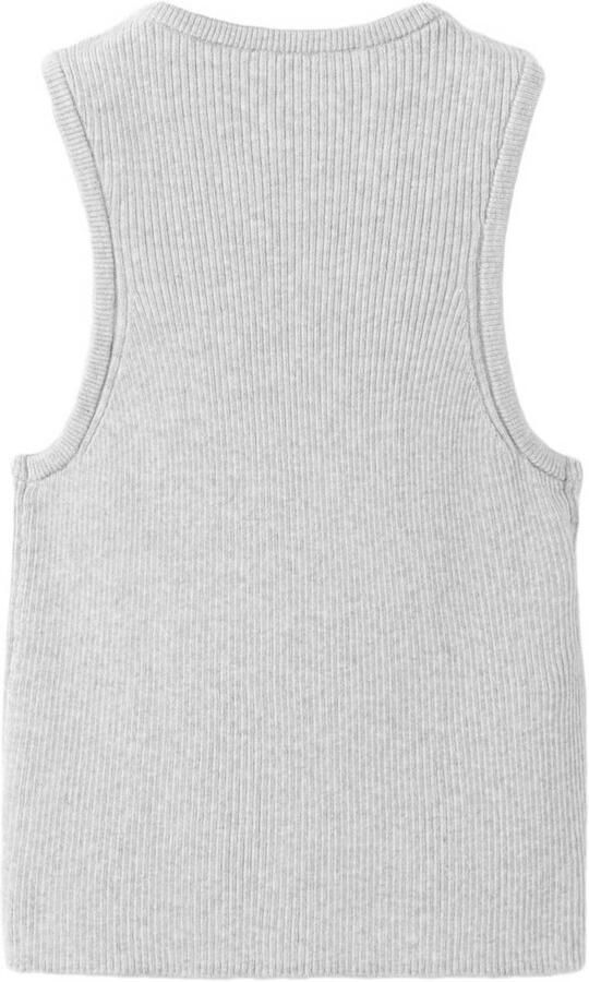 Mango Kids tanktop lichtgrijs - Foto 3