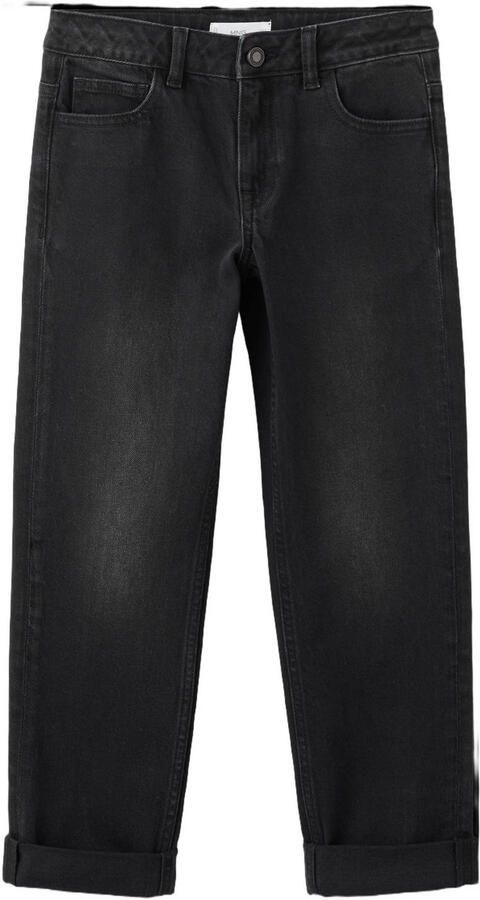 Mango Kids tapered jeans black denim