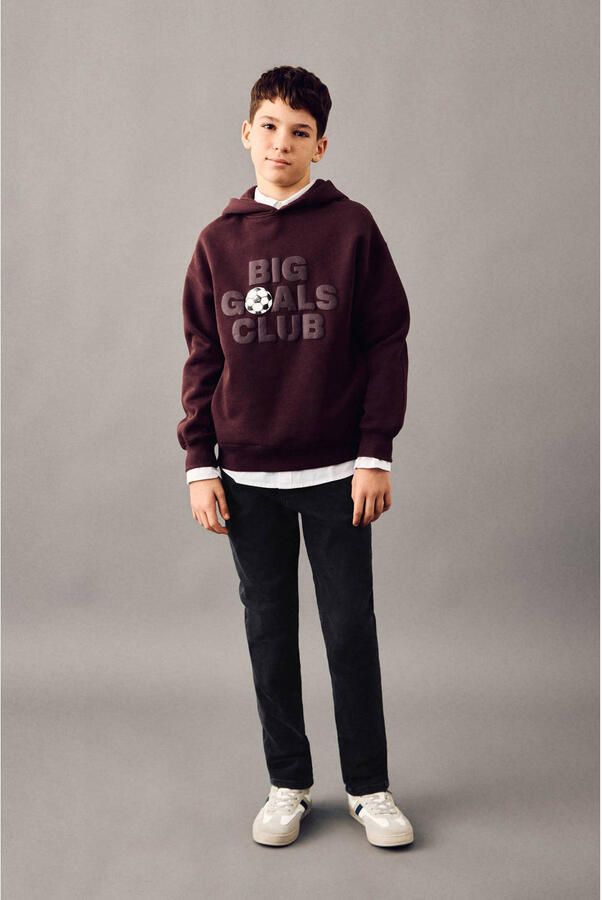 Mango Kids tapered jeans black denim