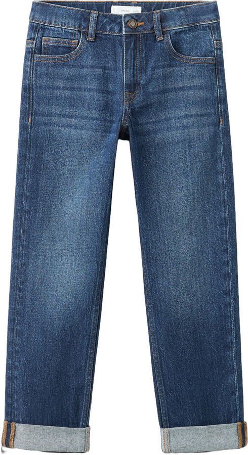 Mango Kids tapered jeans dark blue denim