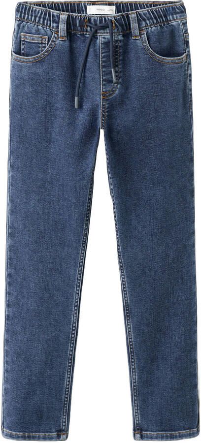 Mango Kids tapered jeans dark blue denim