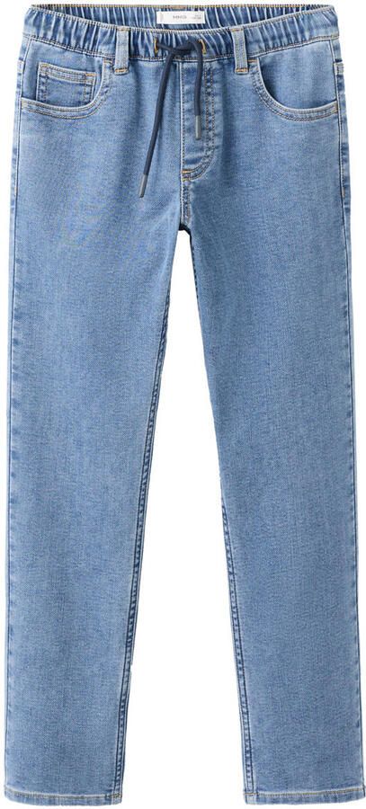 Mango Kids tapered jeans medium blue denim - Foto 2