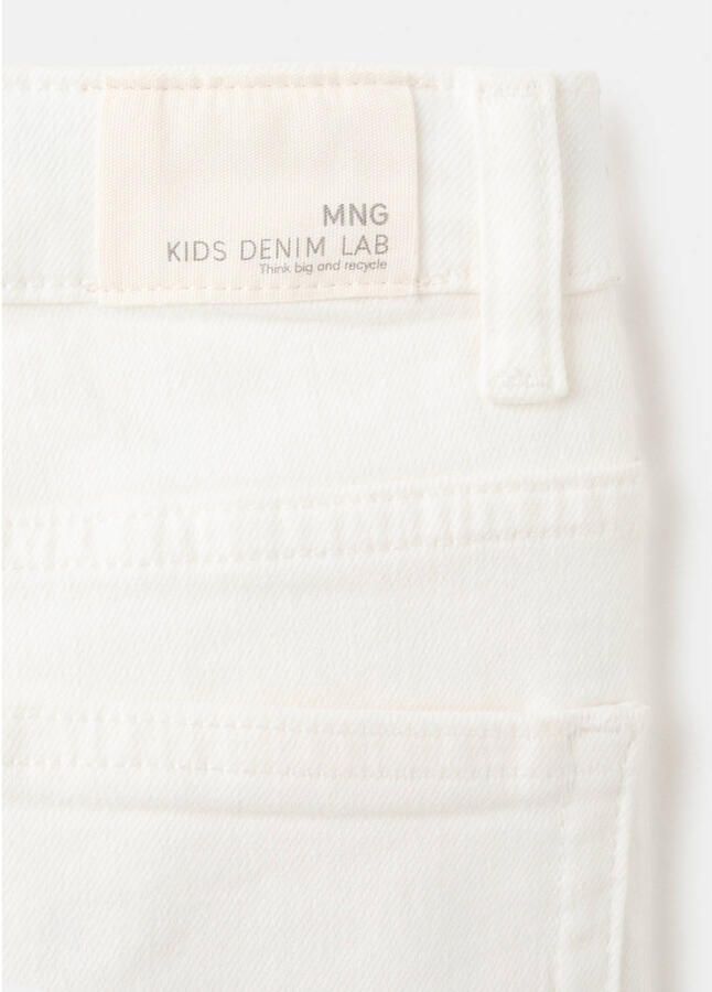 Mango Kids tapered jeans wit - Foto 2