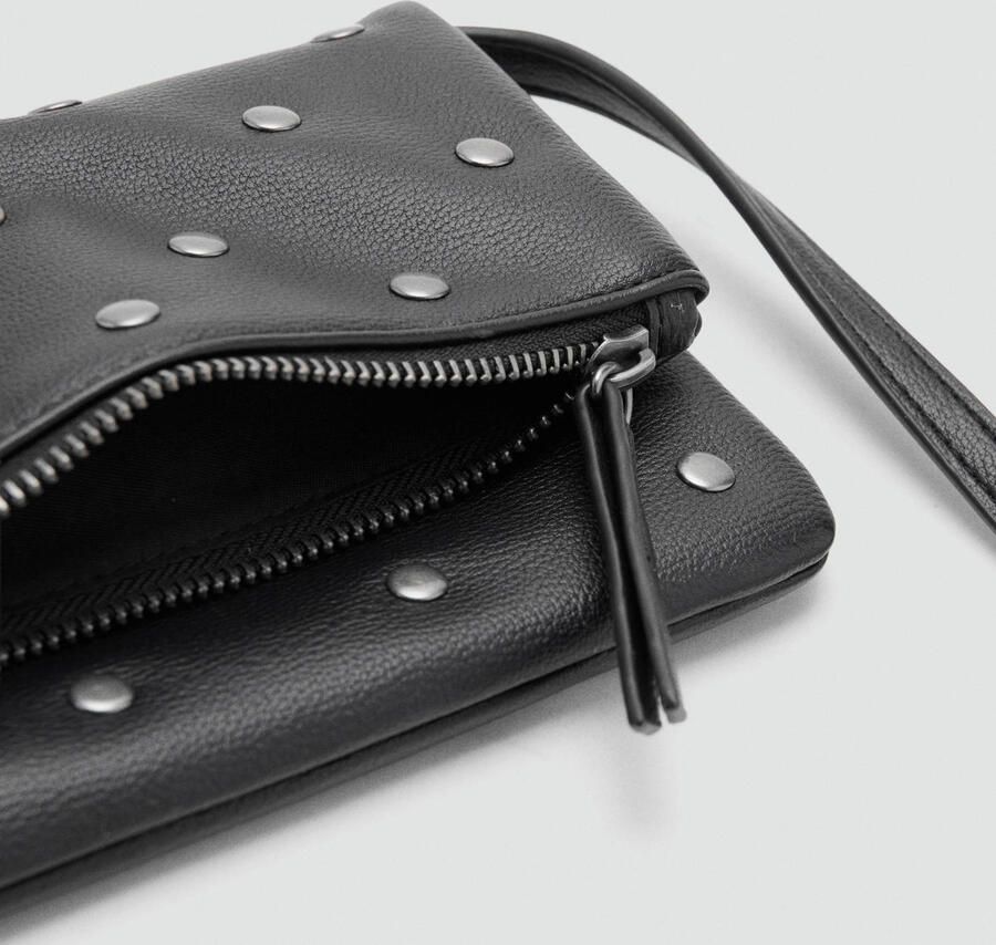 Mango Kids tas met studs zwart - Foto 2