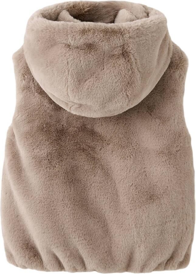 Mango Kids teddy bodywarmer middenbruin - Foto 2