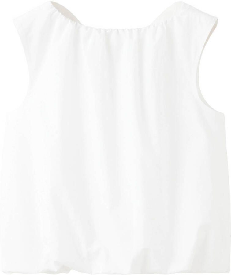 Mango Kids top met cut-out wit