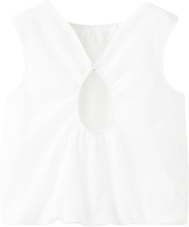 Mango Kids top met cut-out wit - Foto 2
