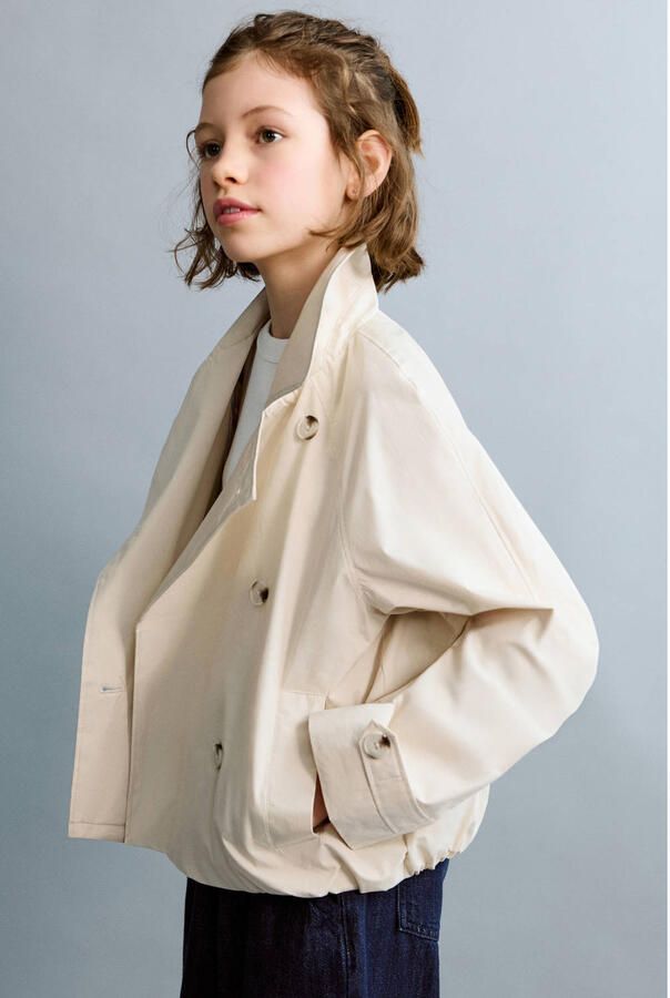 Mango Kids trenchcoat beige - Foto 3