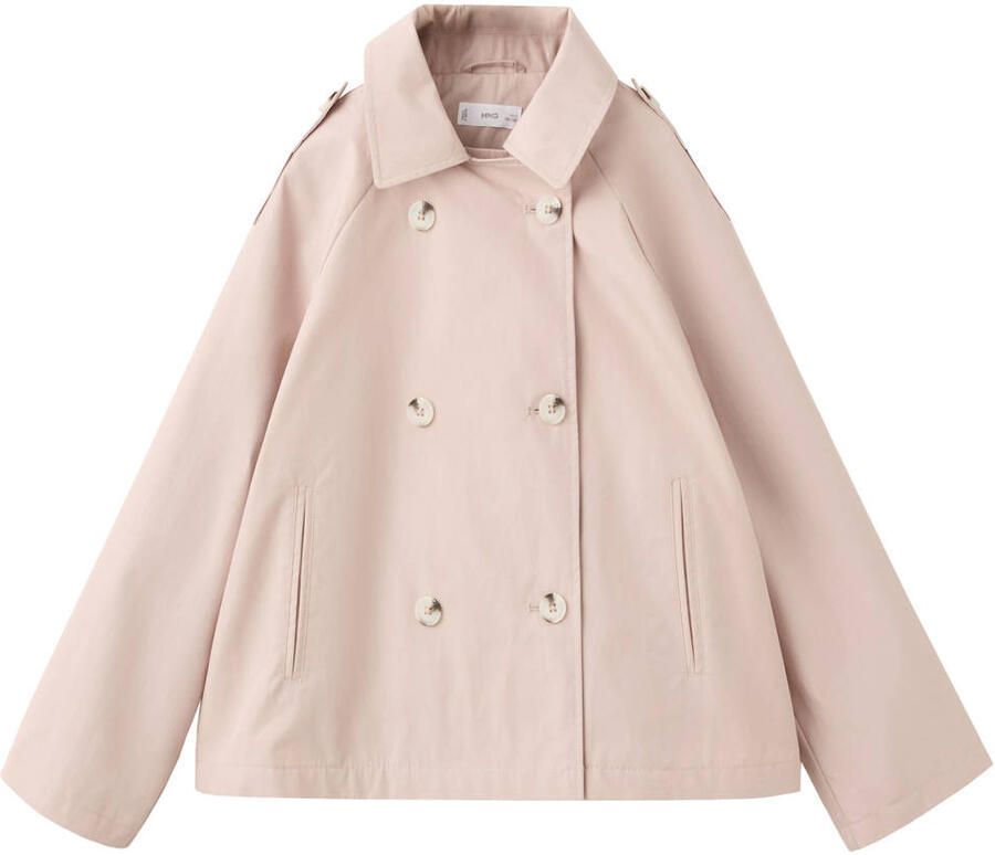 Mango Kids trenchcoat lichtroze