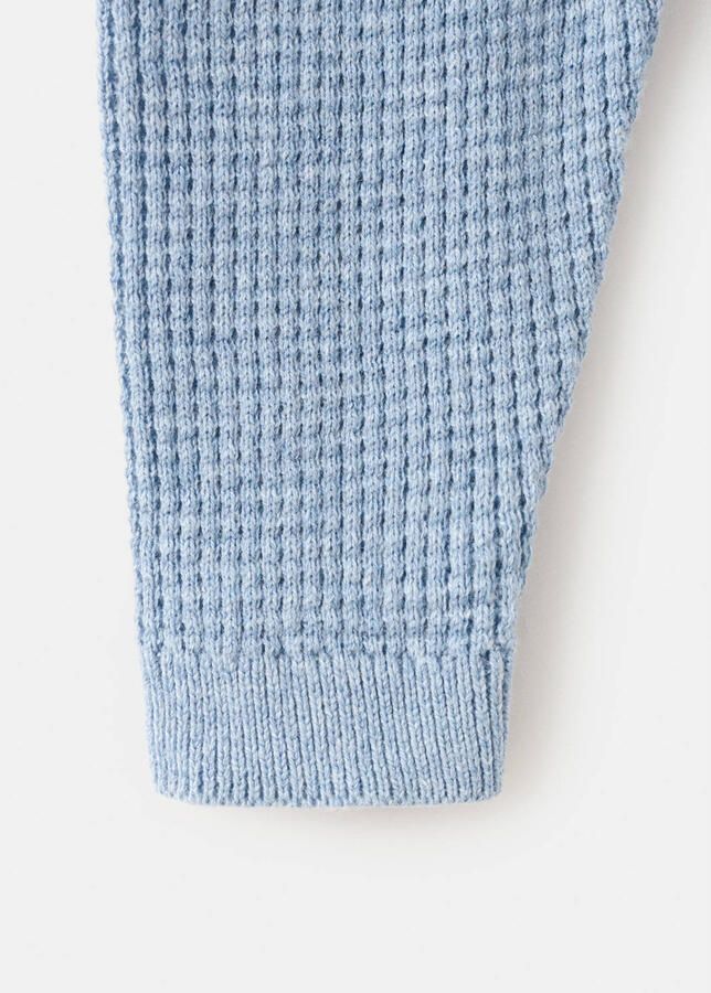 Mango Kids trui blauw grof gebreid - Foto 2