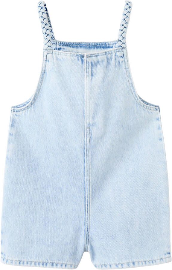 Mango Kids tuinbroek light blue denim - Foto 3