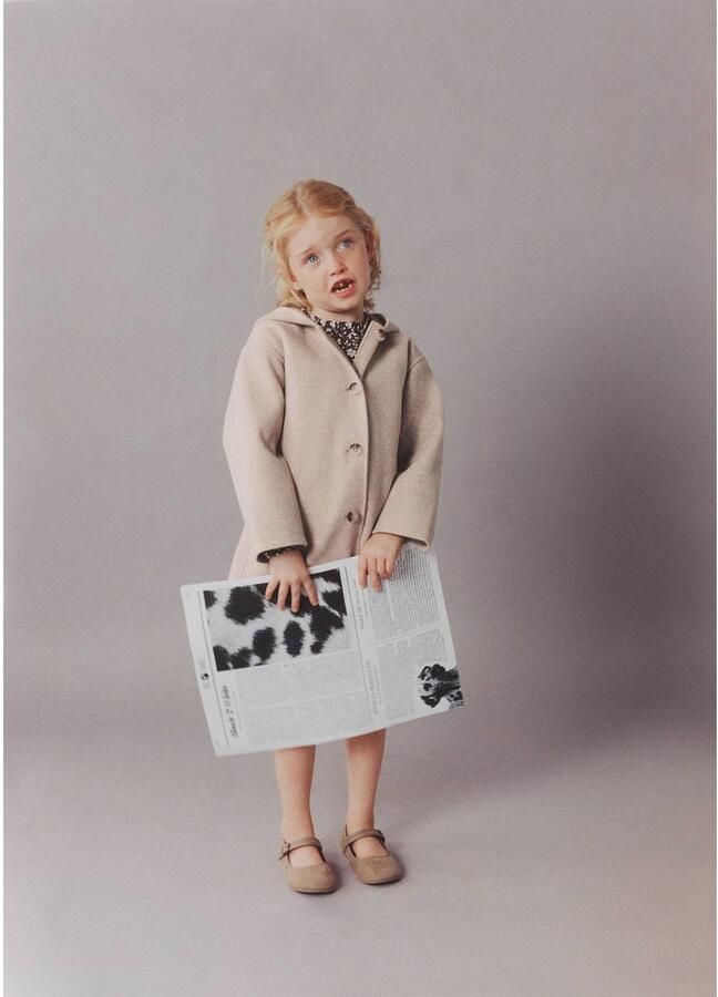 Mango Kids tussenjas beige - Foto 3