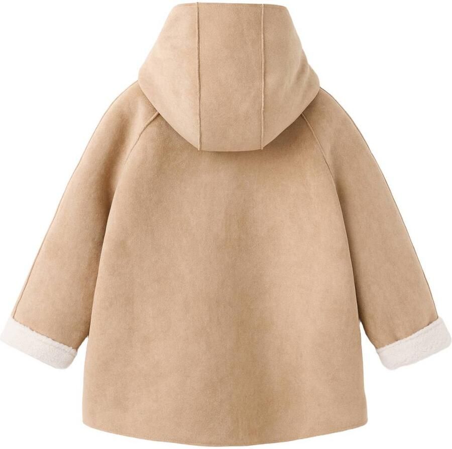 Mango Kids tussenjas bruin Meisjes Polyester Capuchon Effen - Foto 2