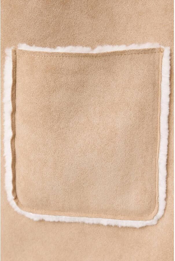 Mango Kids tussenjas bruin Meisjes Polyester Capuchon Effen - Foto 3