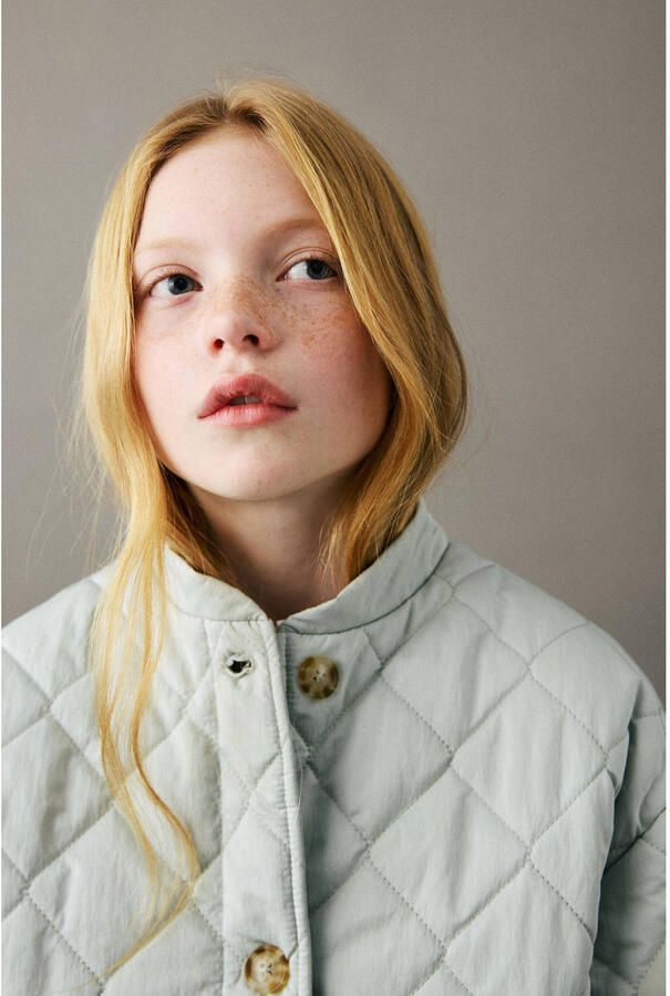 Mango Kids tussenjas lichtgroen - Foto 3