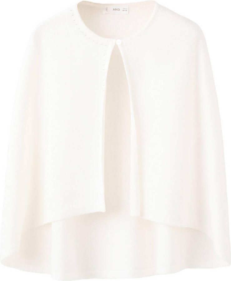Mango Kids vest ecru fijn gebreid