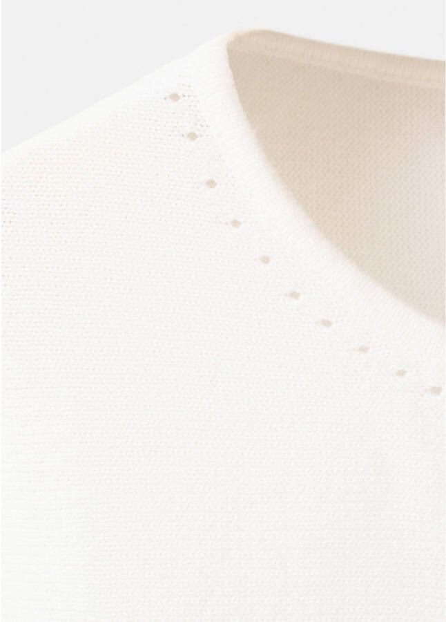 Mango Kids vest ecru fijn gebreid - Foto 3