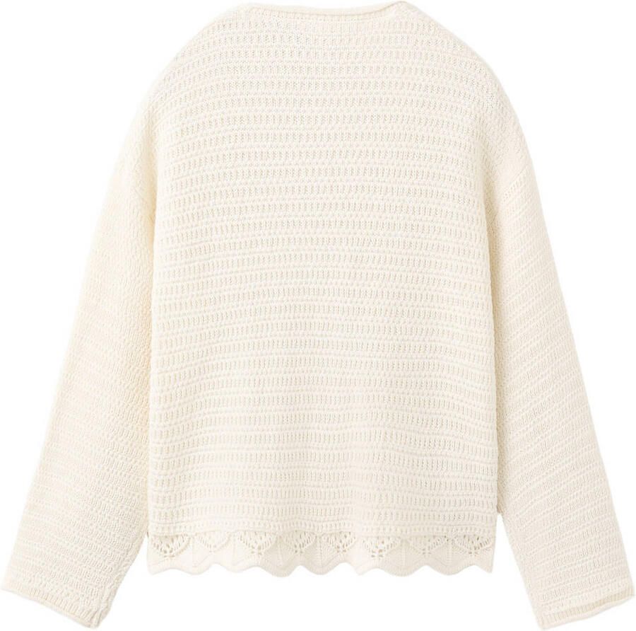 Mango Kids vest ecru gebreid - Foto 2