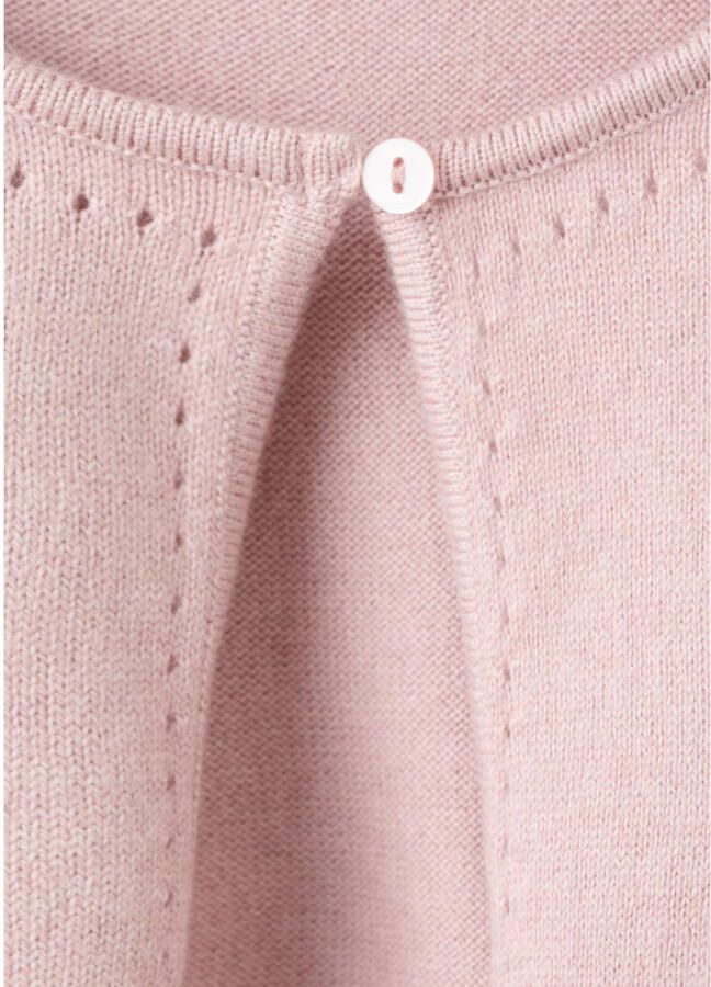 Mango Kids vest lichtroze fijn gebreid - Foto 2