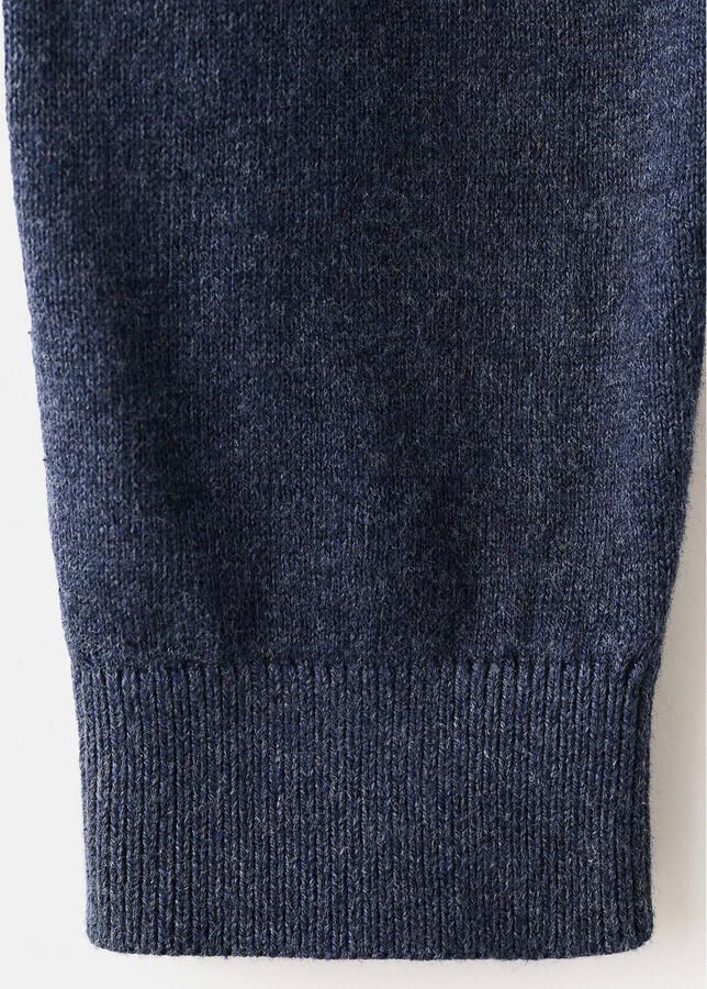 Mango Kids vest marineblauw fijn gebreid - Foto 2