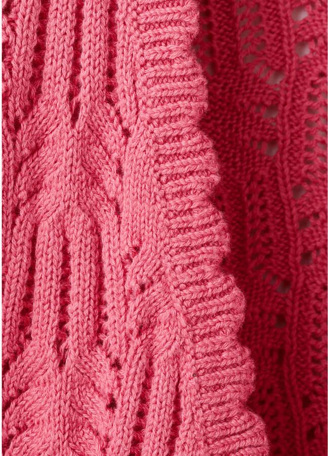 Mango Kids vest roze gebreid - Foto 3